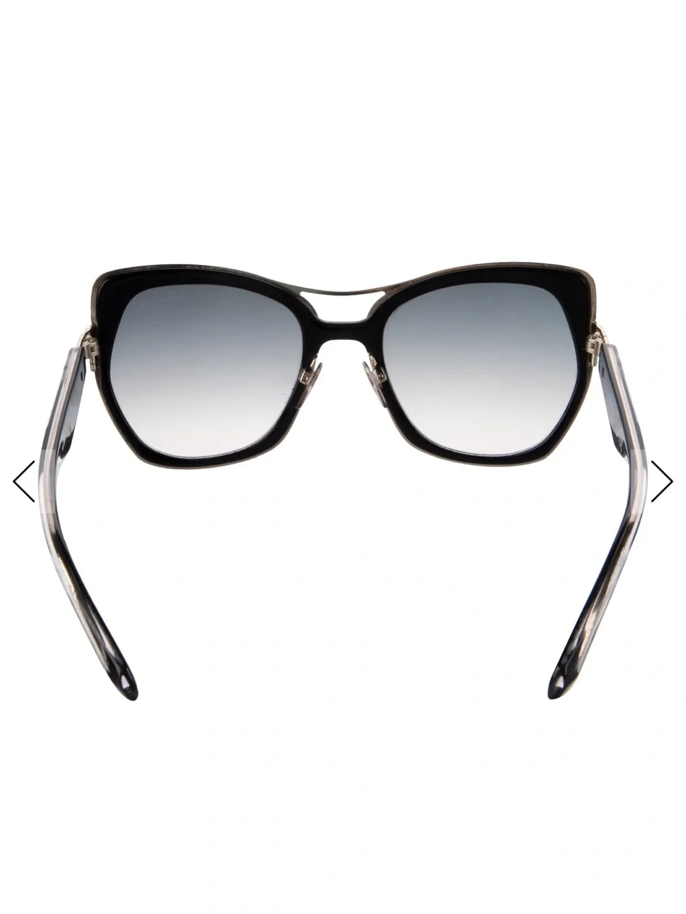 Roberto Cavalli Oversized Black Cat-Eye Sunglasses